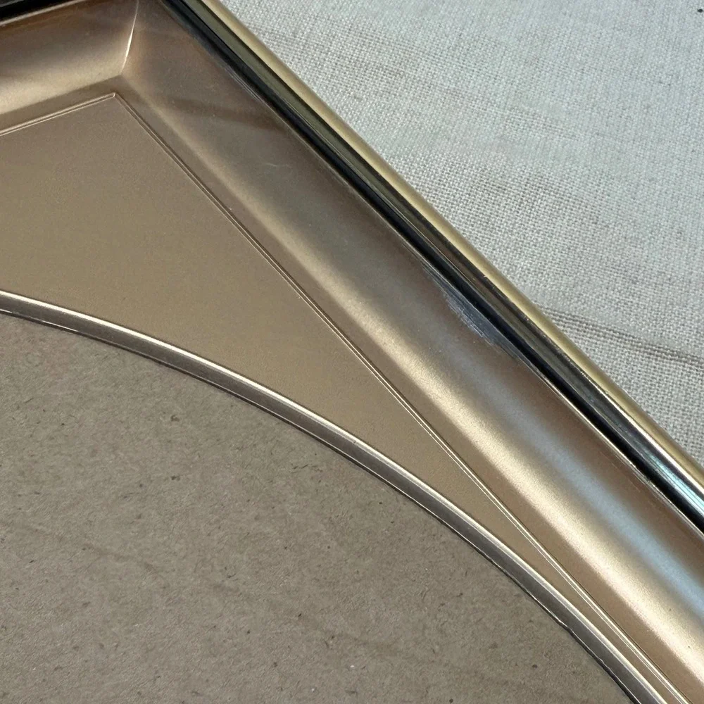 Vintage Gold Tone Oval Picture Frames Set of 2 Wall Hanging Gallery Decor 1970s